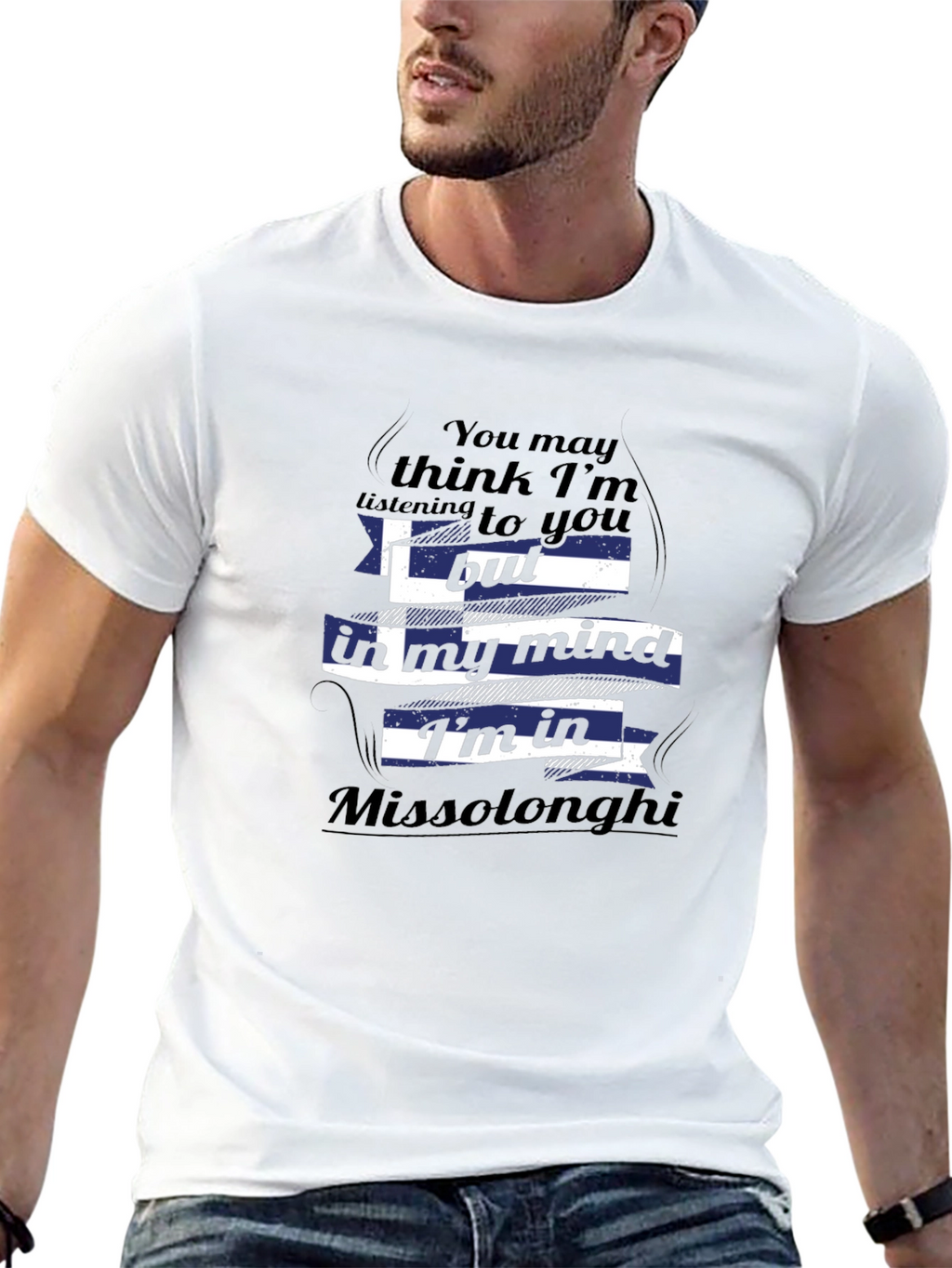 Missolonghi Mind T-Shirt - Novelty Greek Flag Tee