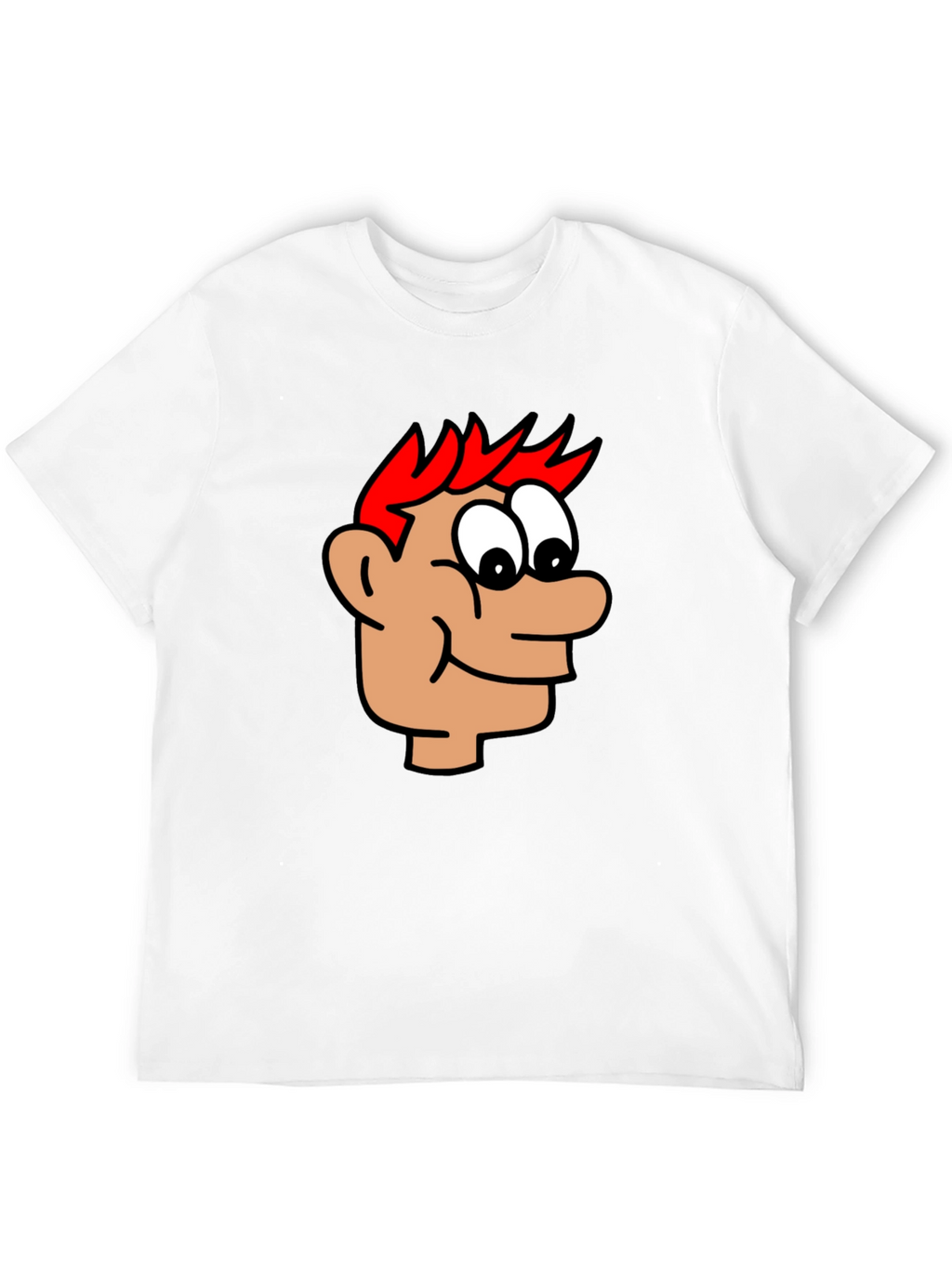 Cartoon Head Black T-Shirt
