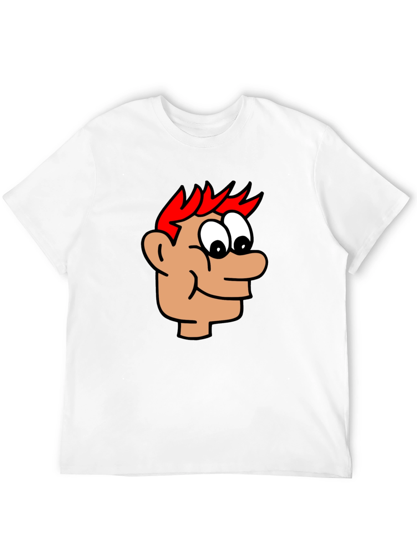 Cartoon Head Black T-Shirt