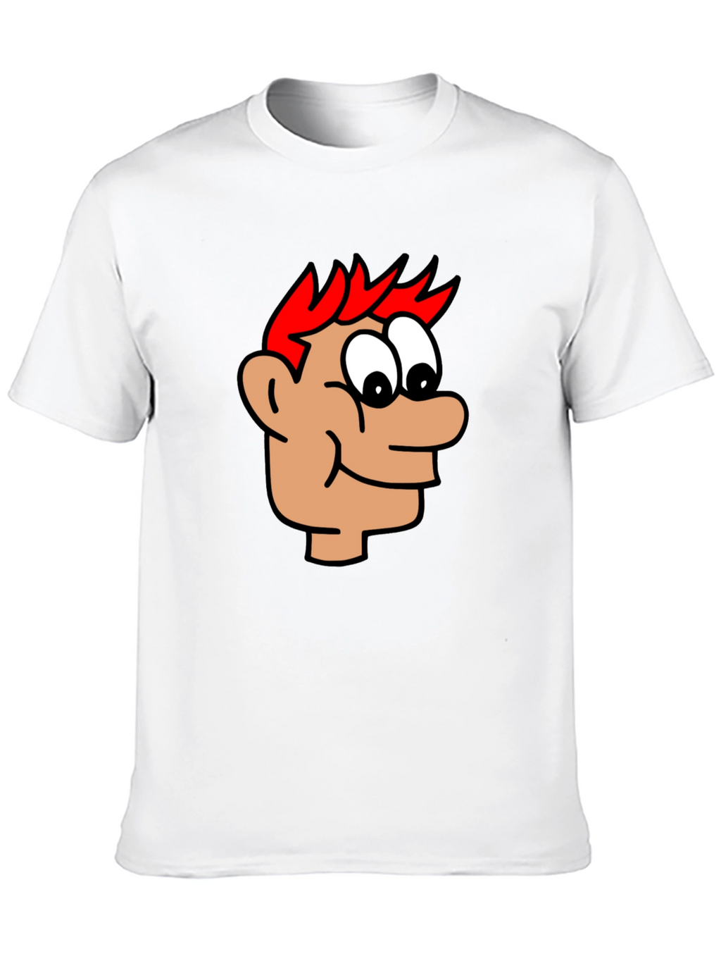 Cartoon Head Black T-Shirt