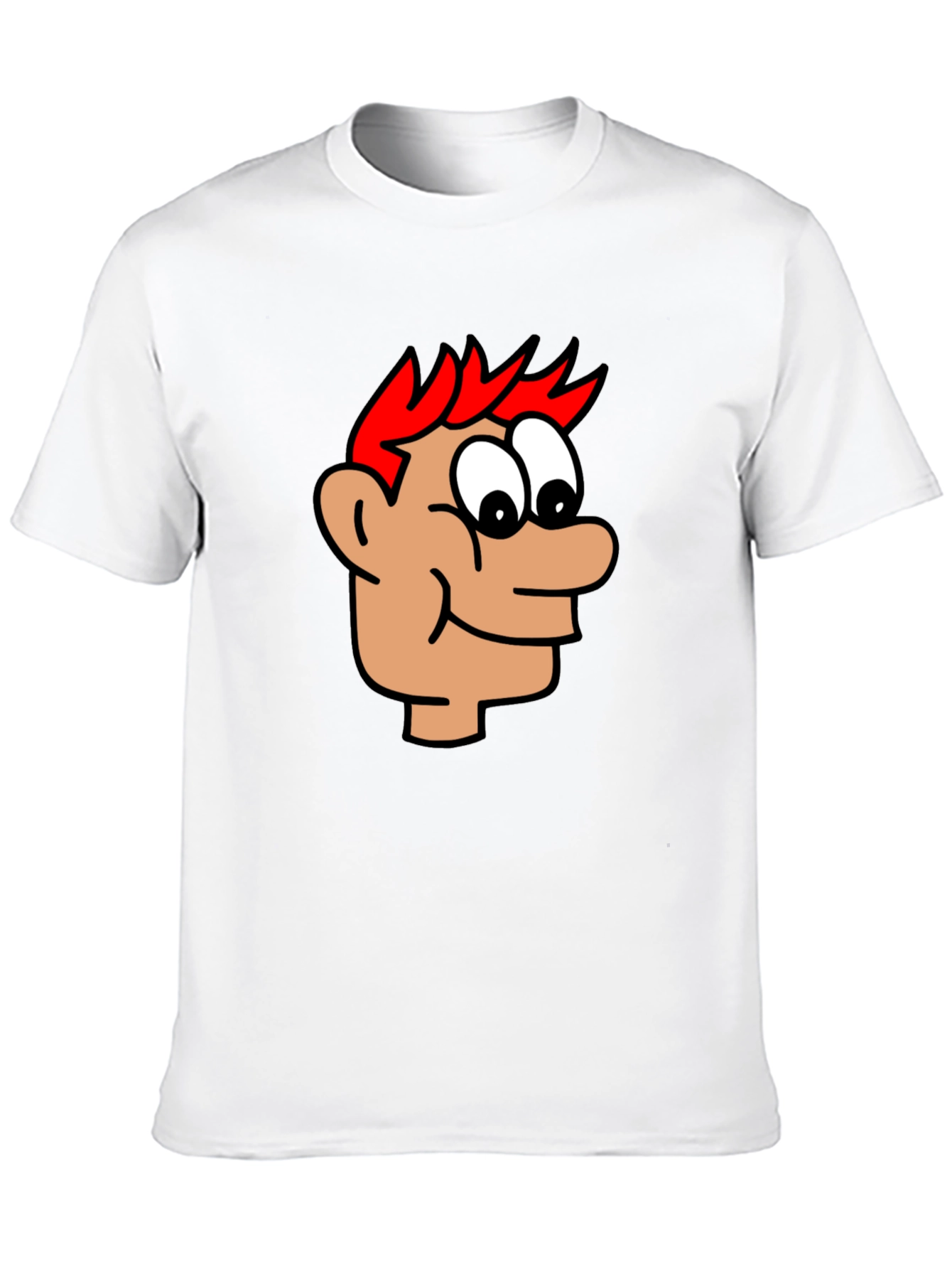 Cartoon Head Black T-Shirt