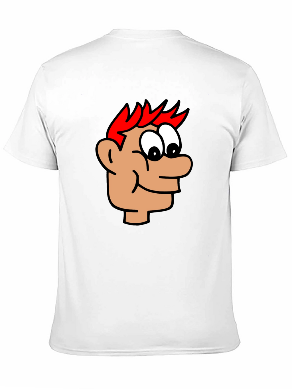 Cartoon Head Black T-Shirt