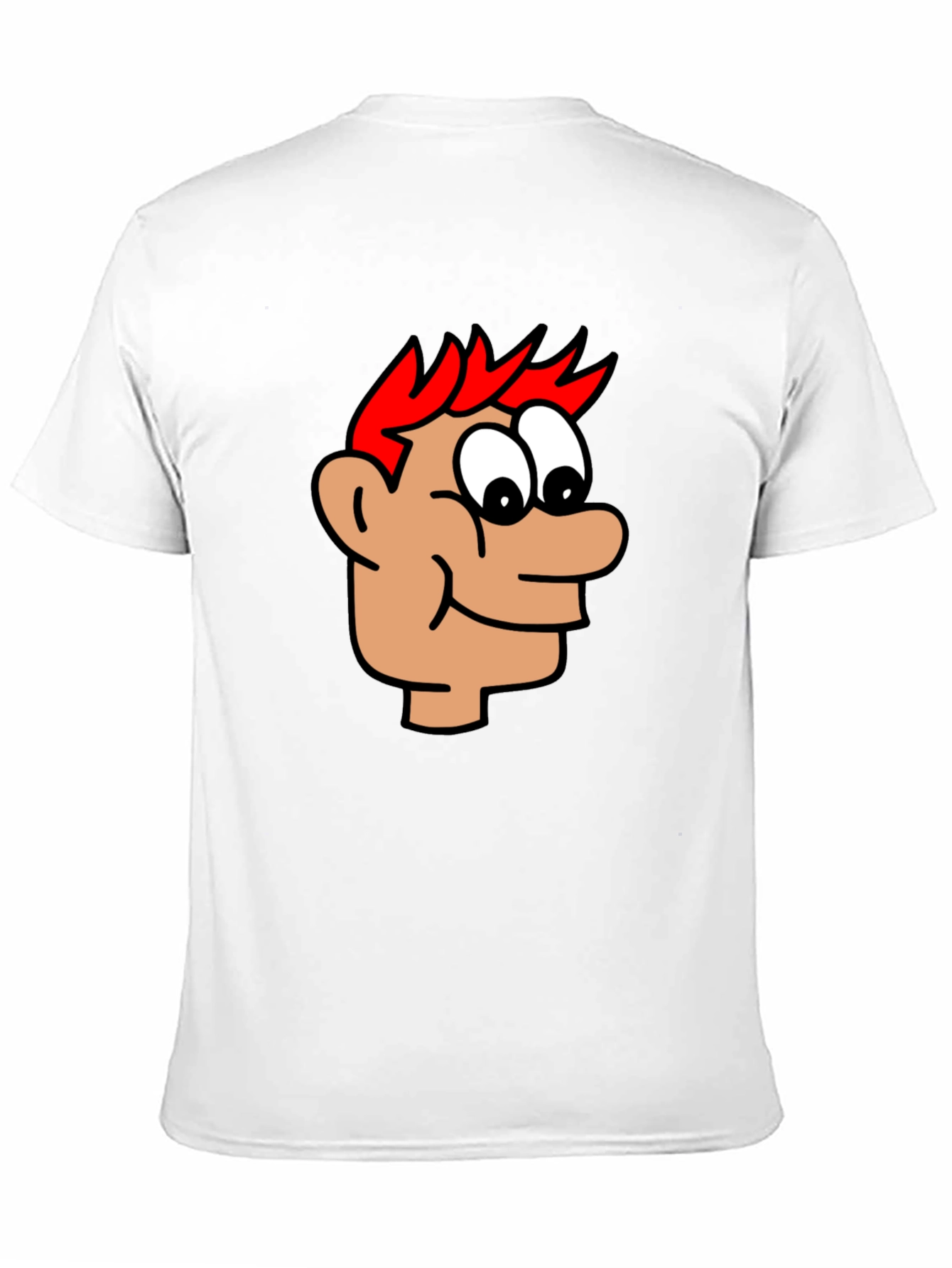 Cartoon Head Black T-Shirt