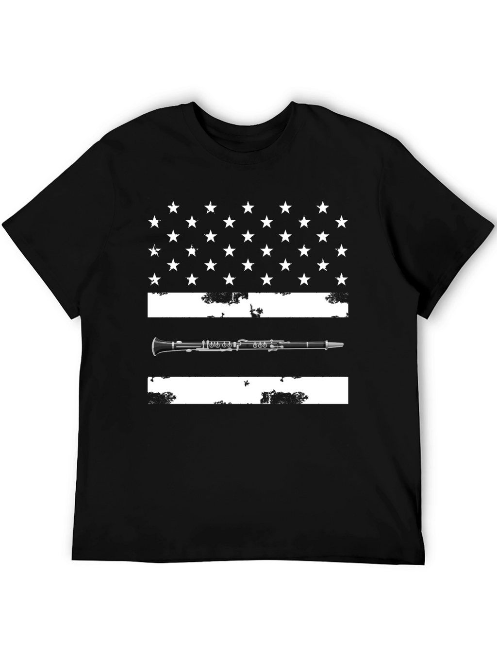 Clarinet USA Flag T-Shirt - Music Lover Tee