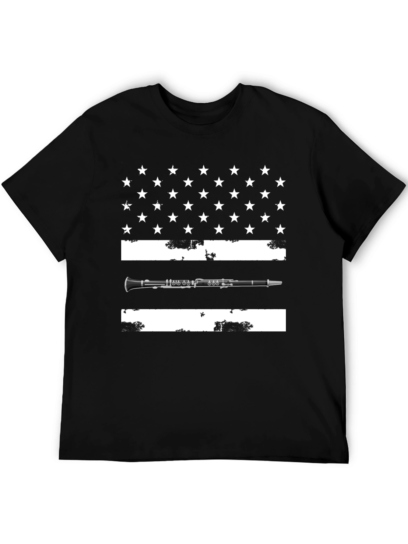 Clarinet USA Flag T-Shirt - Music Lover Tee