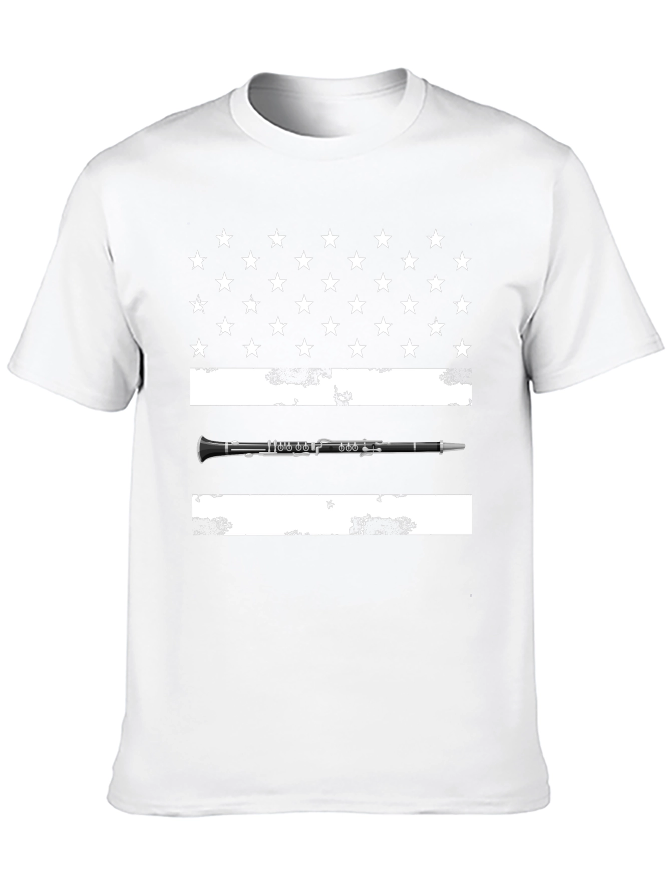 Clarinet USA Flag T-Shirt - Music Lover Tee