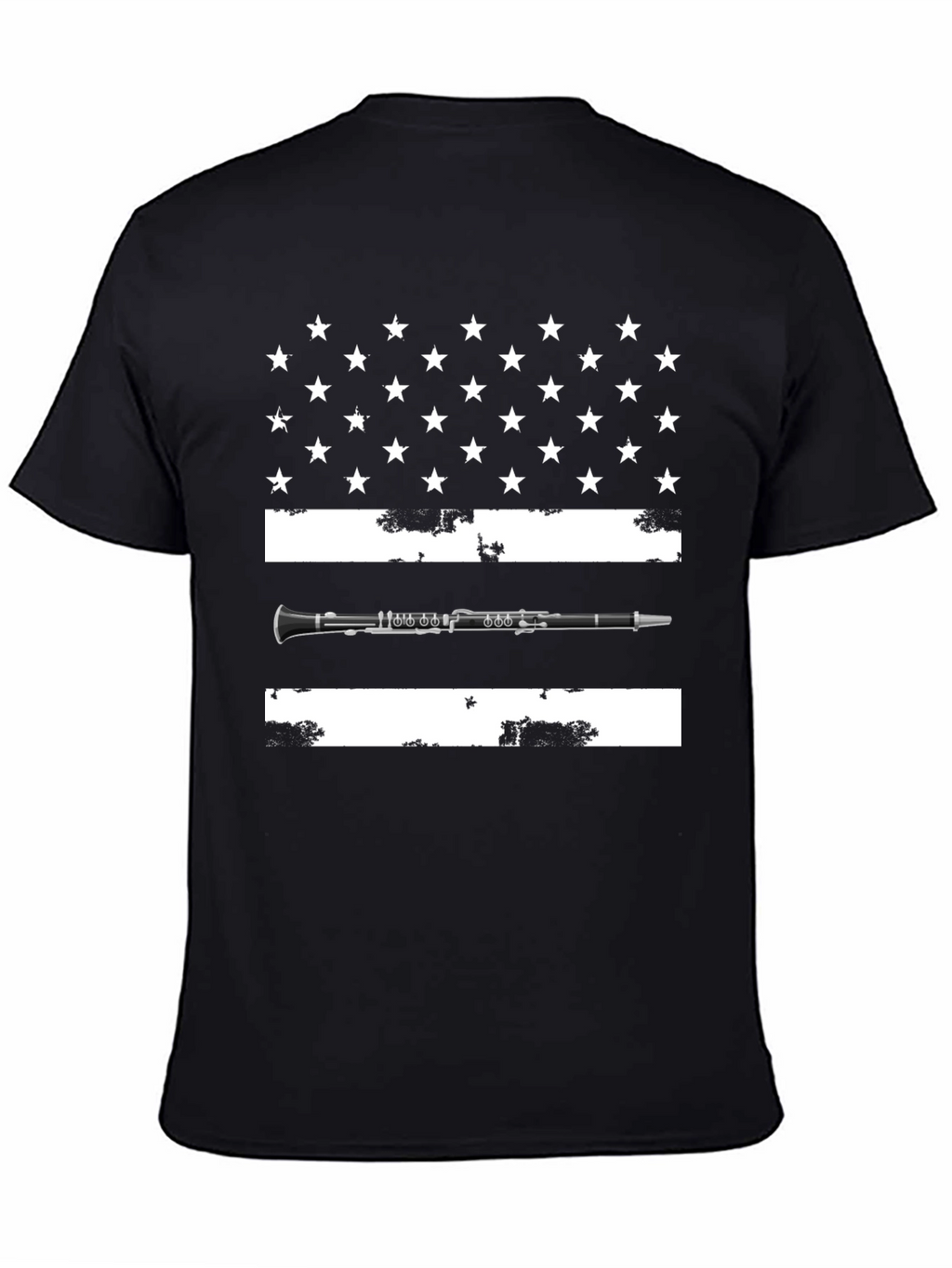 Clarinet USA Flag T-Shirt - Music Lover Tee