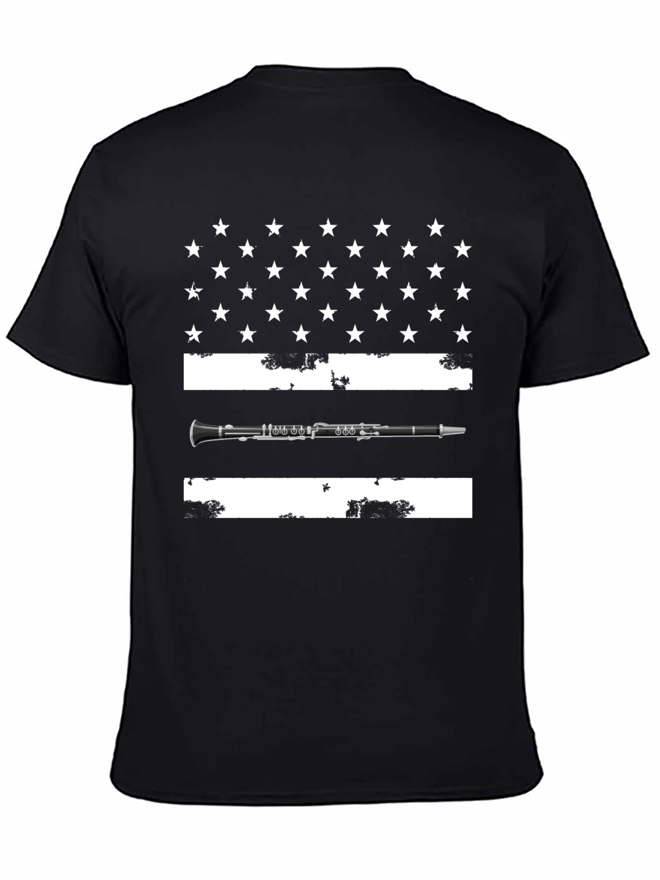 Clarinet USA Flag T-Shirt - Music Lover Tee