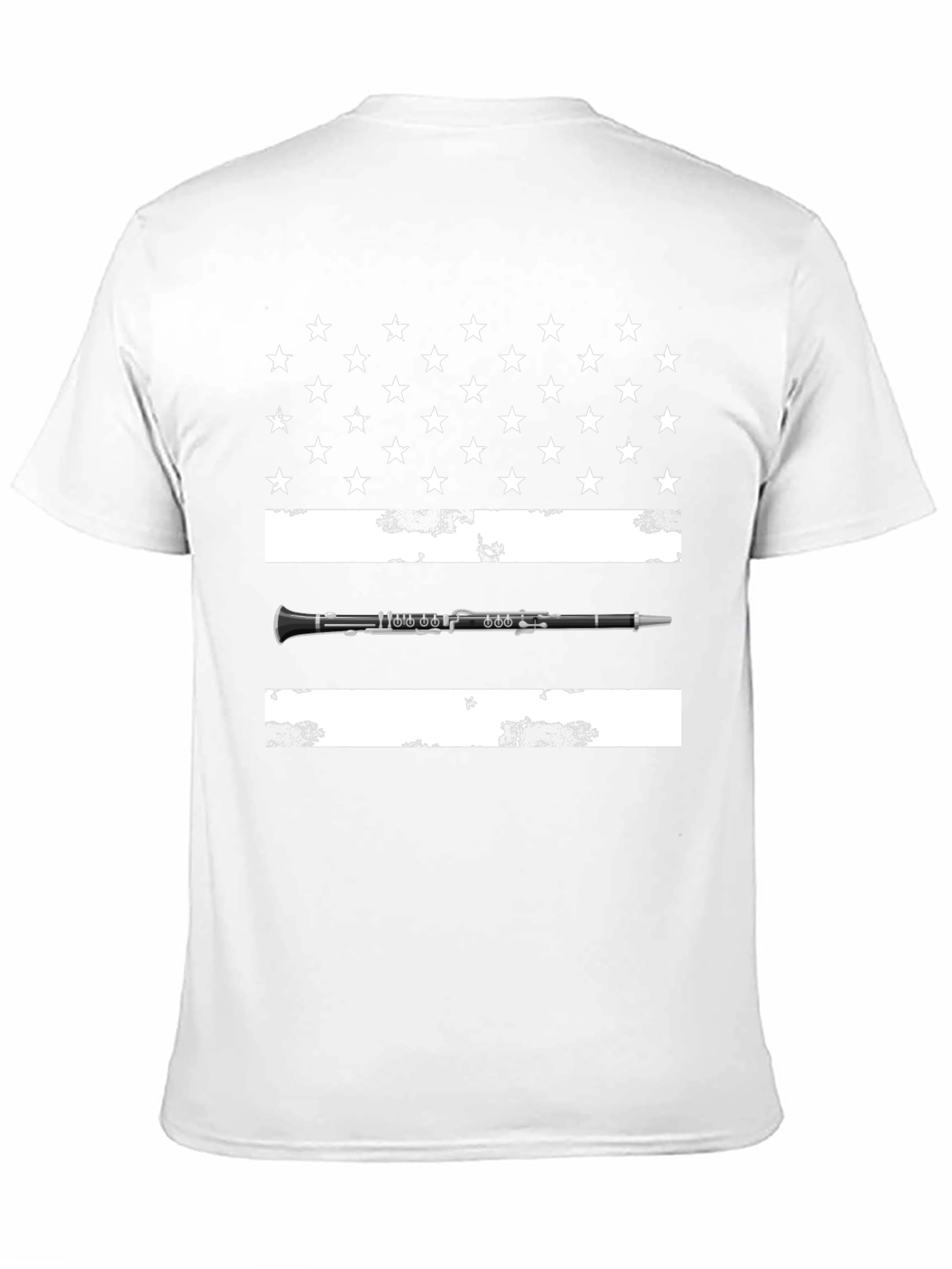 Clarinet USA Flag T-Shirt - Music Lover Tee