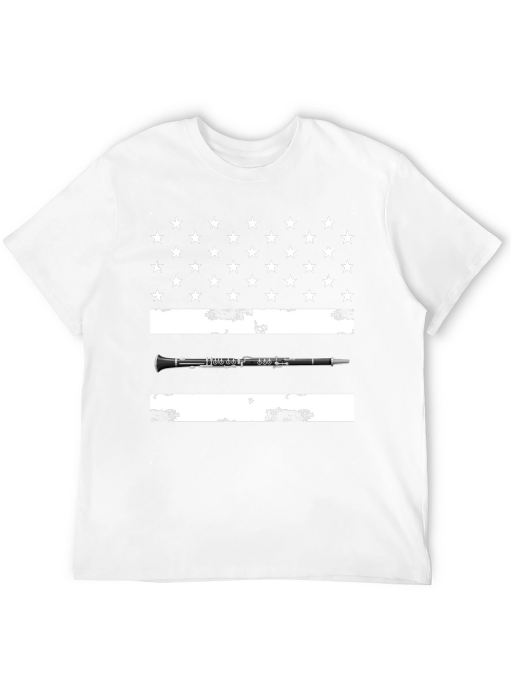 Clarinet USA Flag T-Shirt - Music Lover Tee