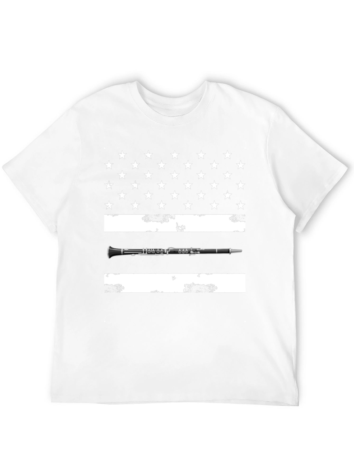 Clarinet USA Flag T-Shirt - Music Lover Tee
