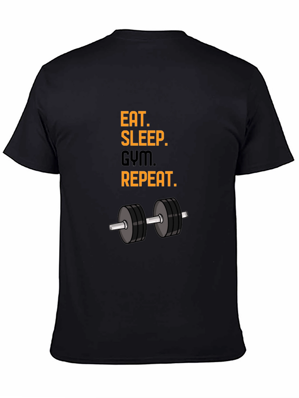 Eat Sleep Gym Repeat T-Shirt - Black
