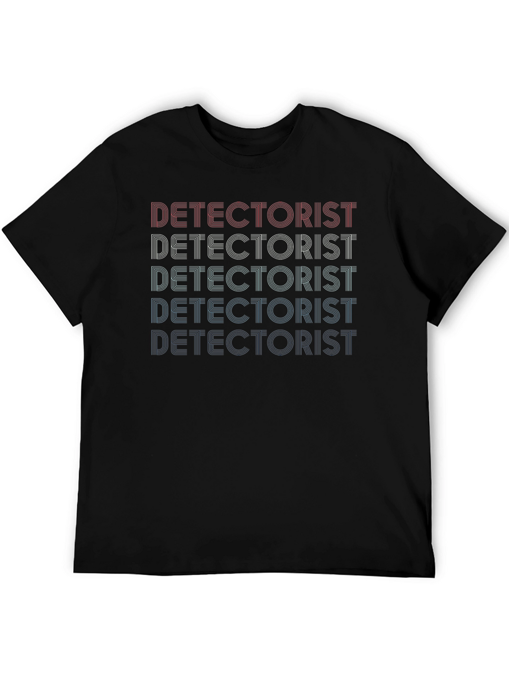 Detectorist Retro Style Graphic Tee - Black