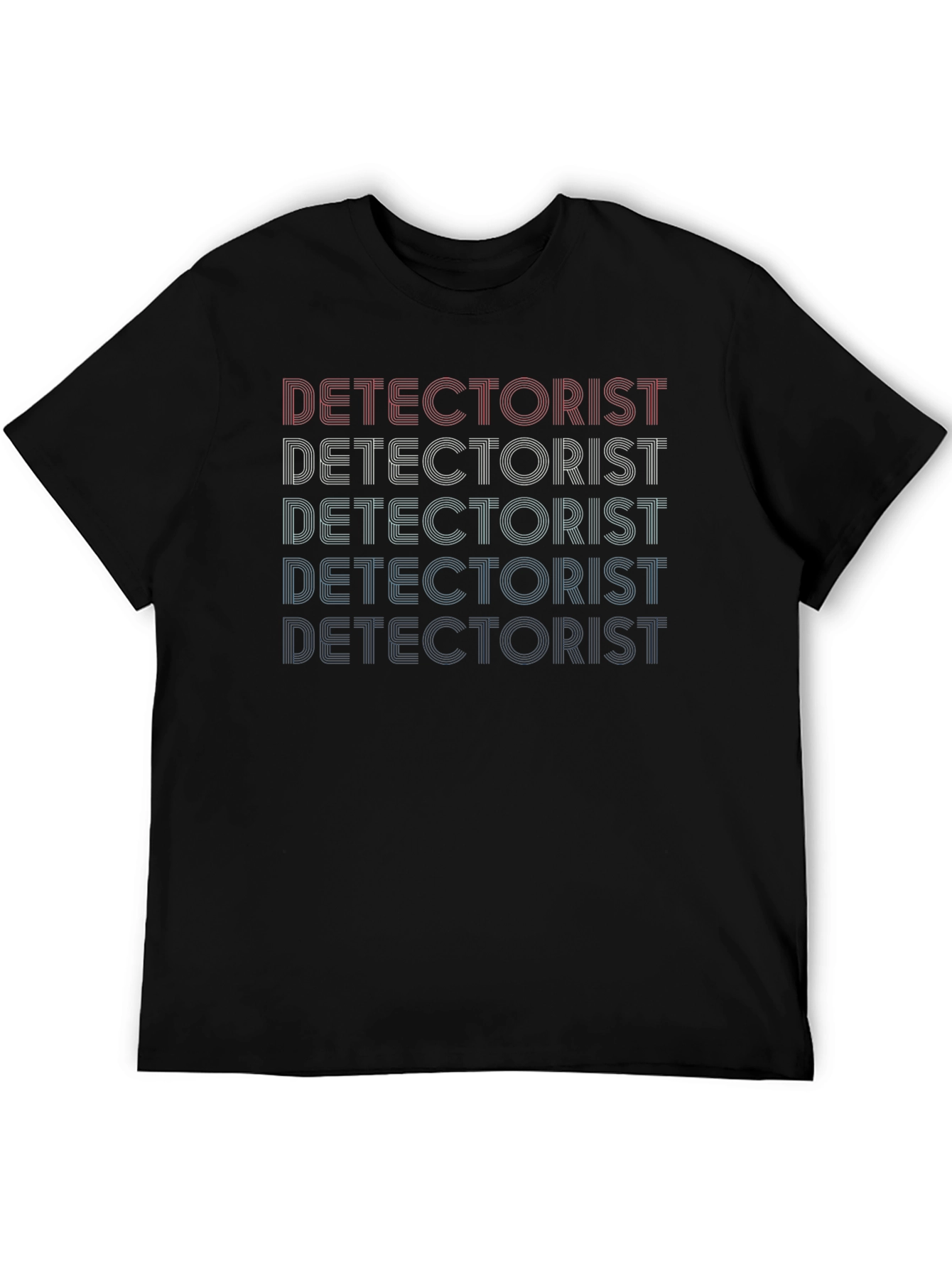 Detectorist Retro Style Graphic Tee - Black
