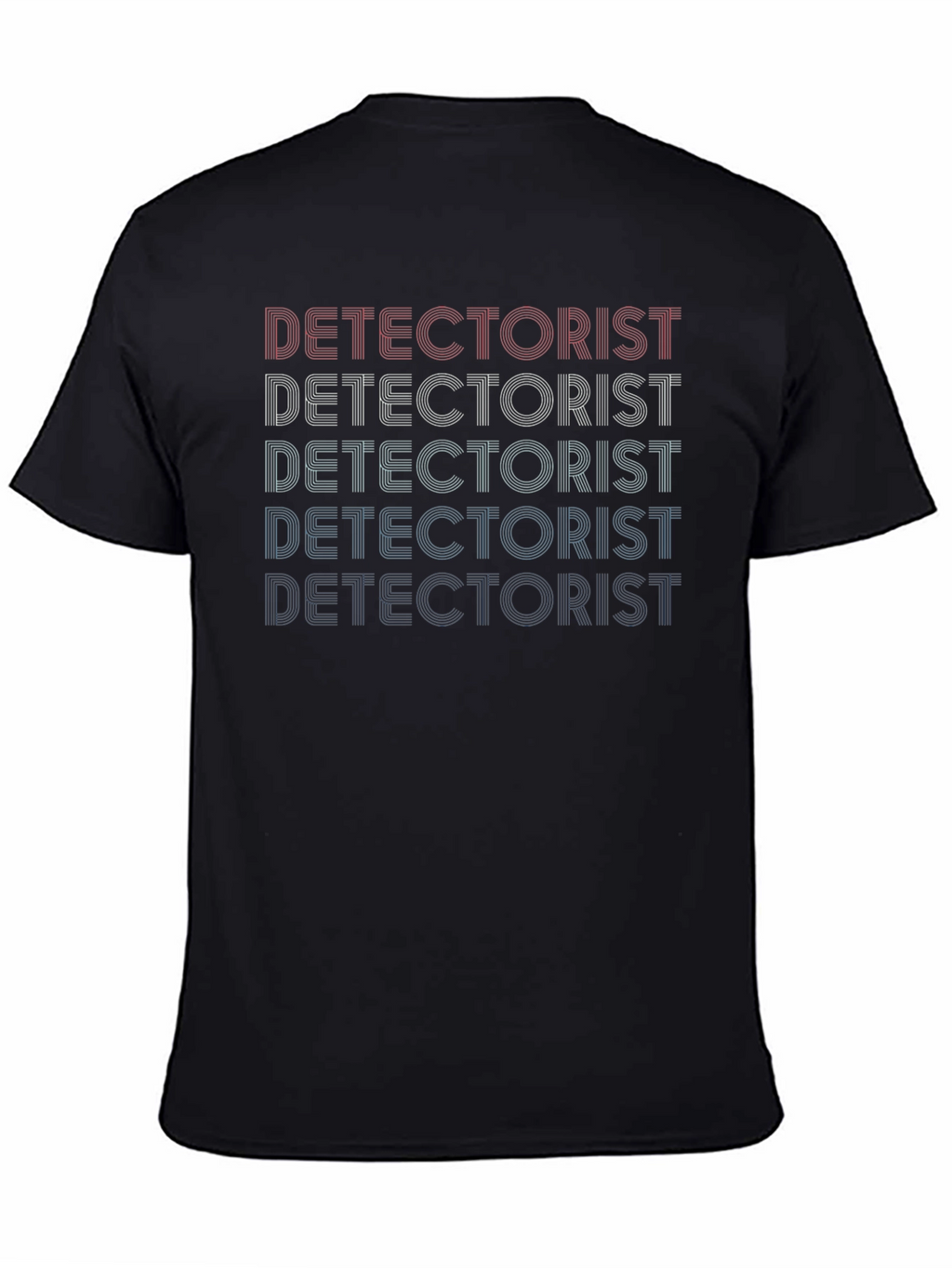Detectorist Retro Style Graphic Tee - Black