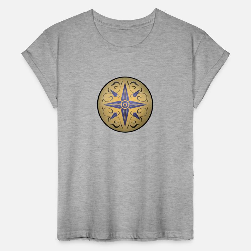 Brass metallic Compass Flower