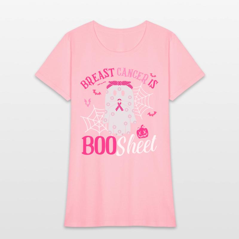 Breast Cancer Is Boo Sheet Cute Ghost Pink Ribbon