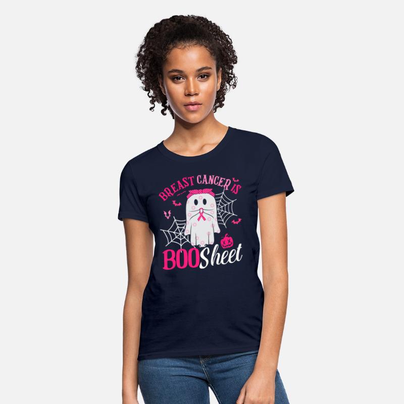 Breast Cancer Is Boo Sheet Cute Ghost Pink Ribbon