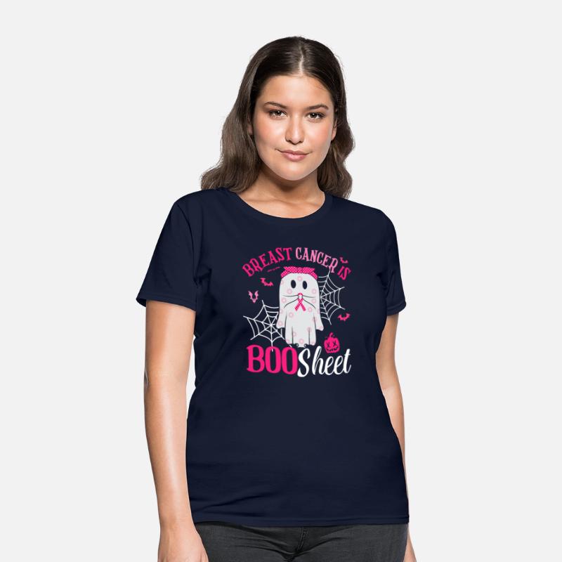 Breast Cancer Is Boo Sheet Cute Ghost Pink Ribbon