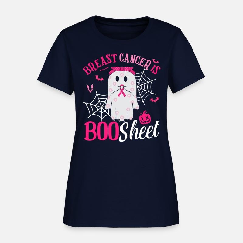 Breast Cancer Is Boo Sheet Cute Ghost Pink Ribbon
