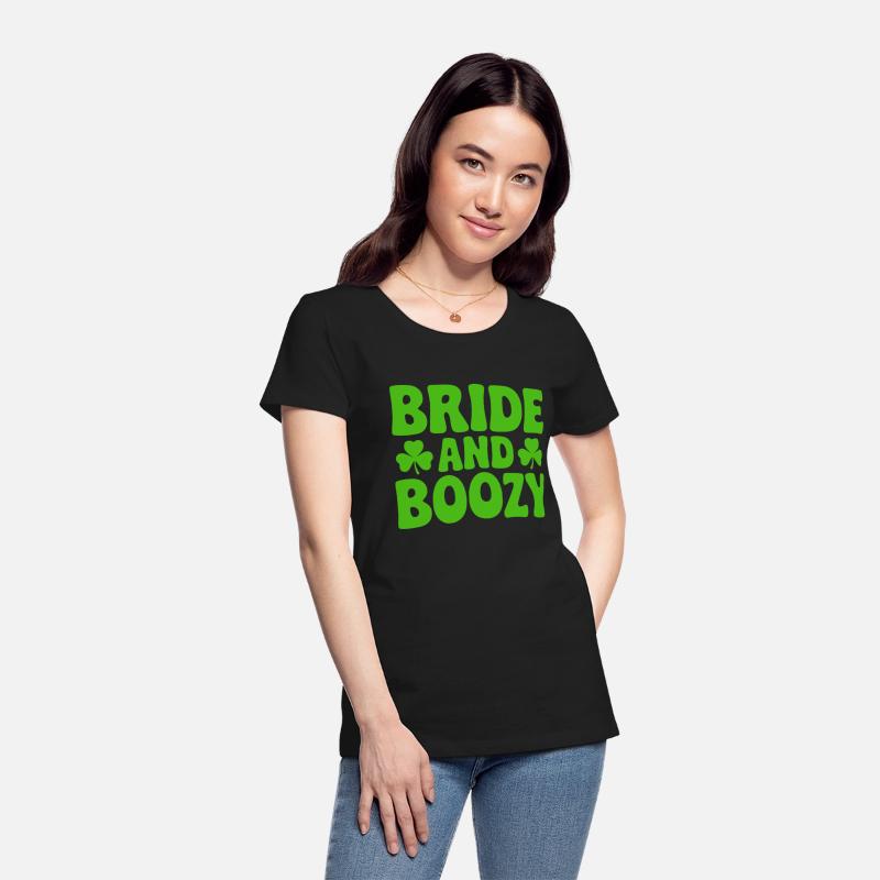 Bride and Boozy Irish St Patrick's Day Funny Shamr