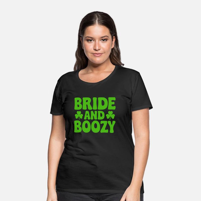 Bride and Boozy Irish St Patrick's Day Funny Shamr