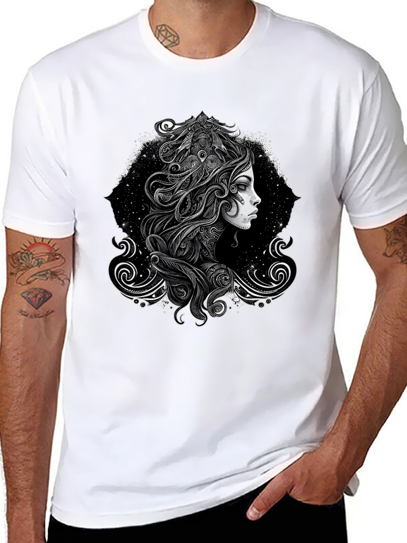 Mystic Woman Graphic Black Tee