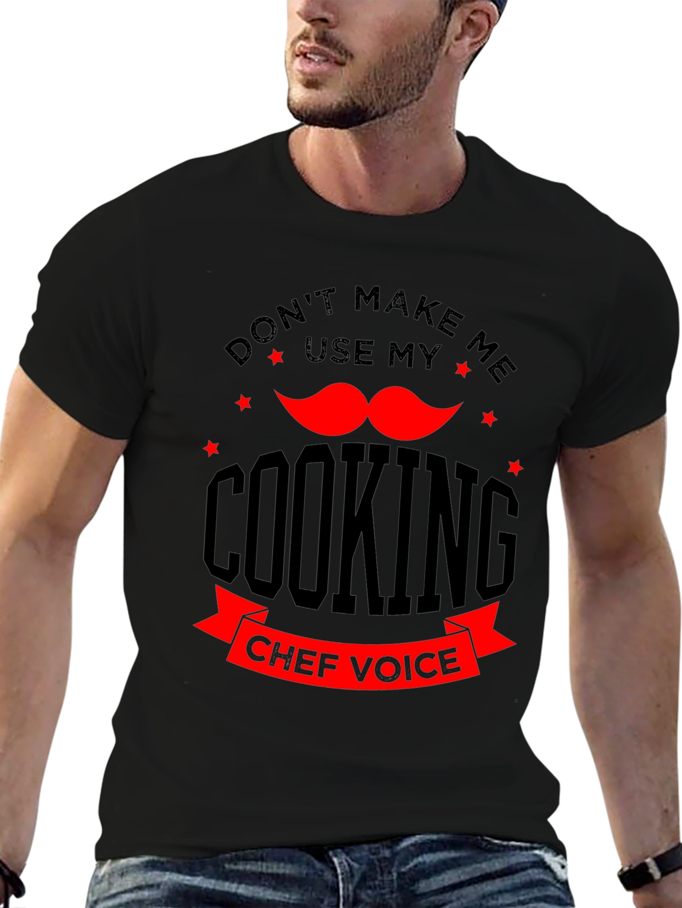 Funny Chef Voice T-Shirt - Dont Make Me Use My Cooking Voice