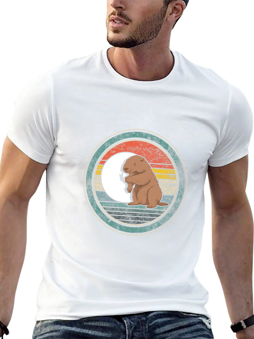 Retro Groundhog T-Shirt