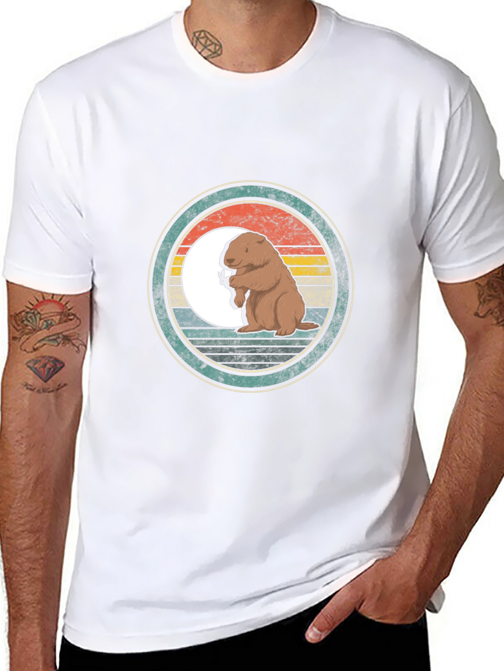 Retro Groundhog T-Shirt