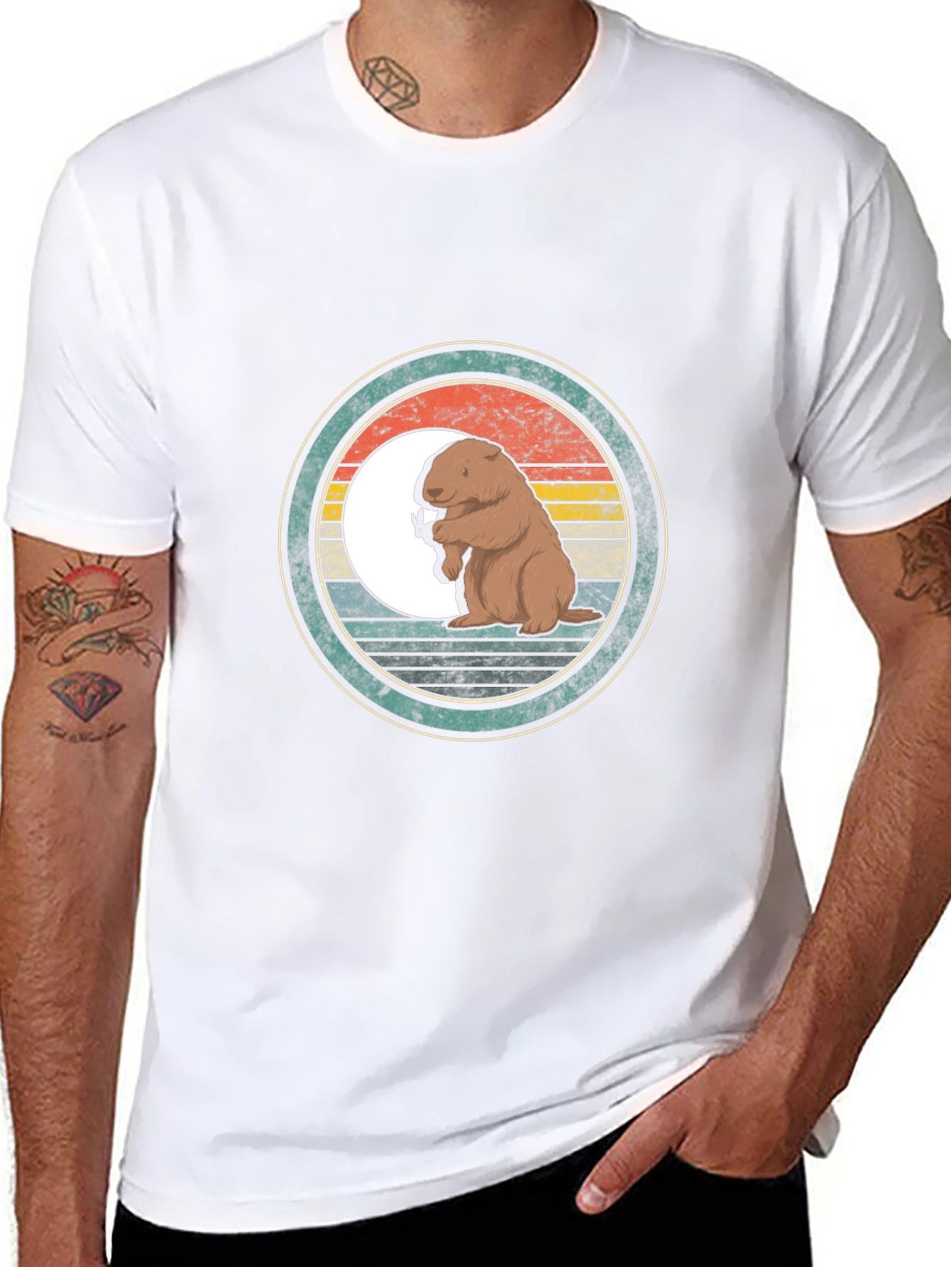 Retro Groundhog T-Shirt