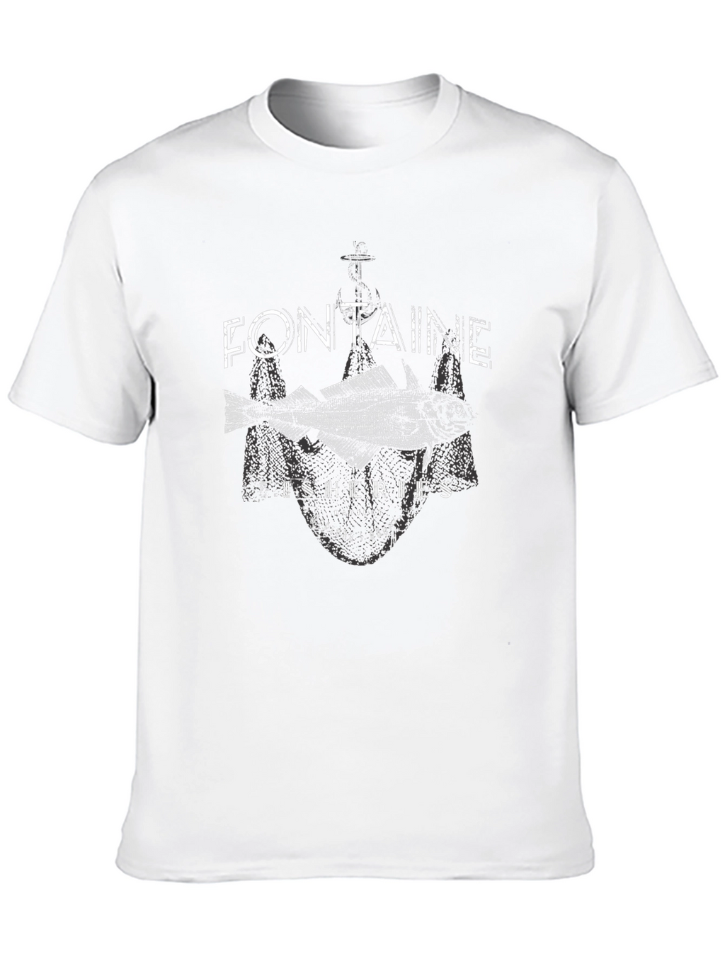 Fontaine Fisheries Graphic T-Shirt - Black Cotton Tee