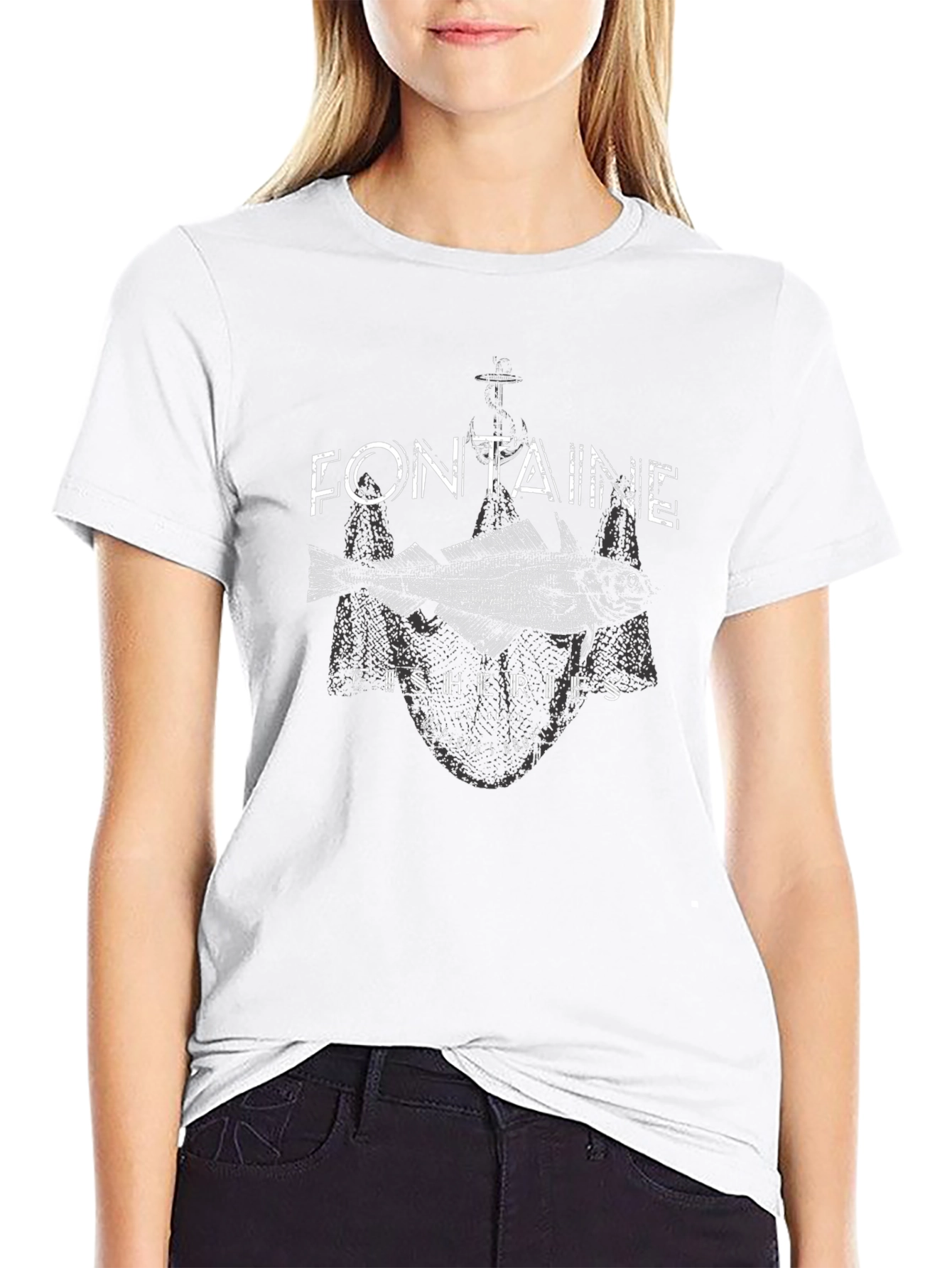 Fontaine Fisheries Graphic T-Shirt - Black Cotton Tee