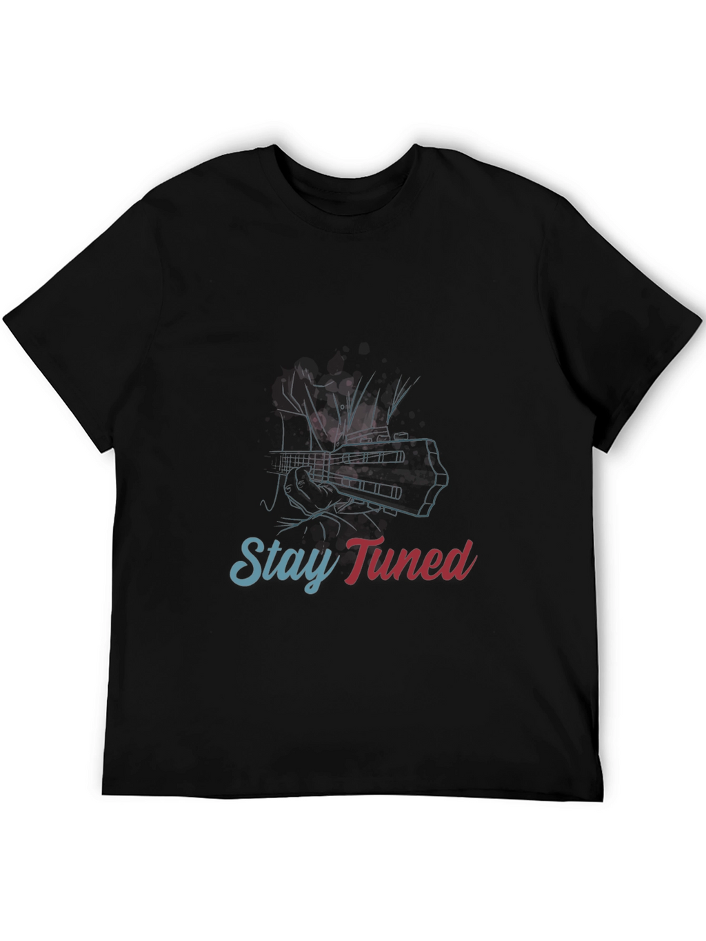 Stay Tuned Graphic Tee - Guitar Player T-Shirt