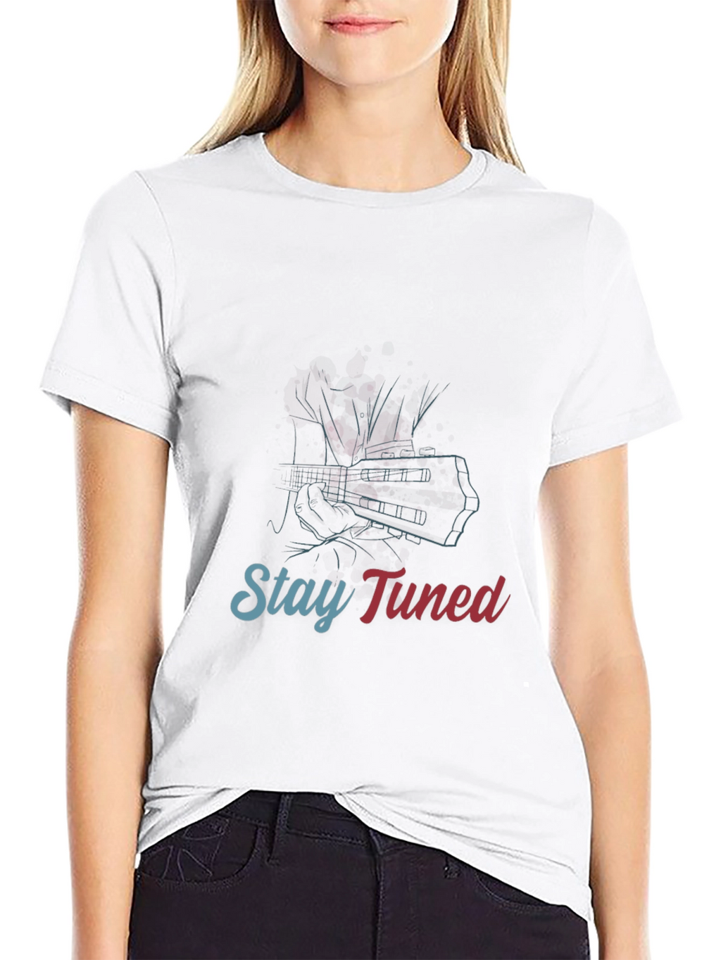 Stay Tuned Graphic Tee - Guitar Player T-Shirt