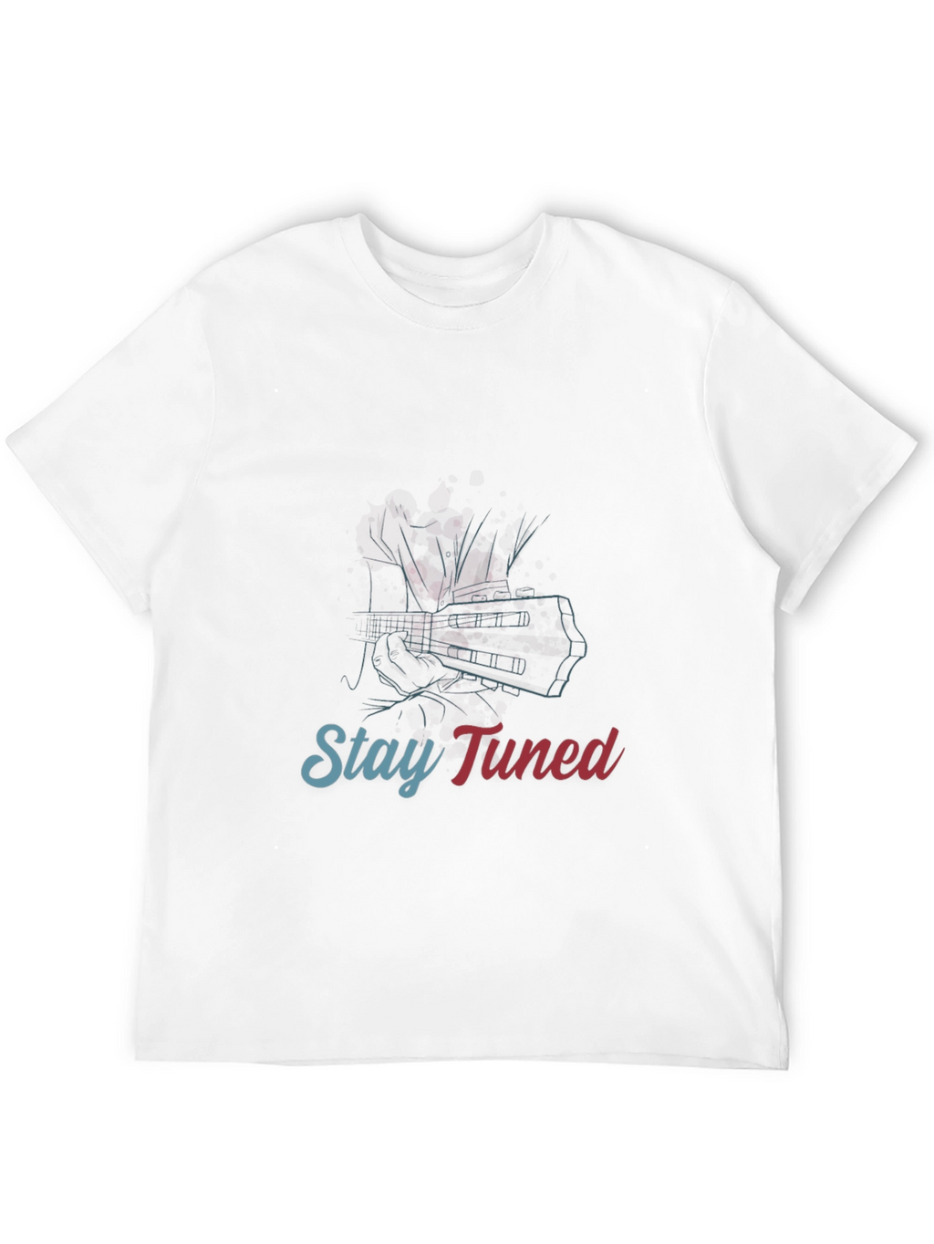 Stay Tuned Graphic Tee - Guitar Player T-Shirt