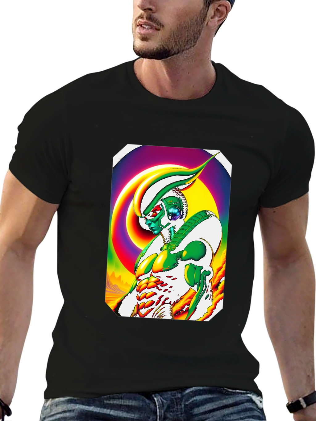 Vibrant Graphic Print T-Shirt