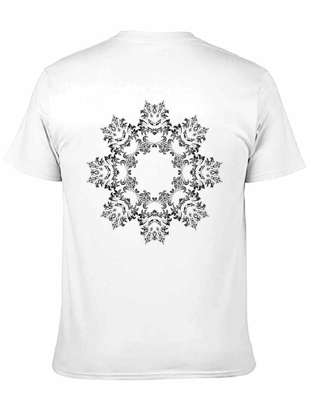 Elegant Black Mandala Graphic Tee