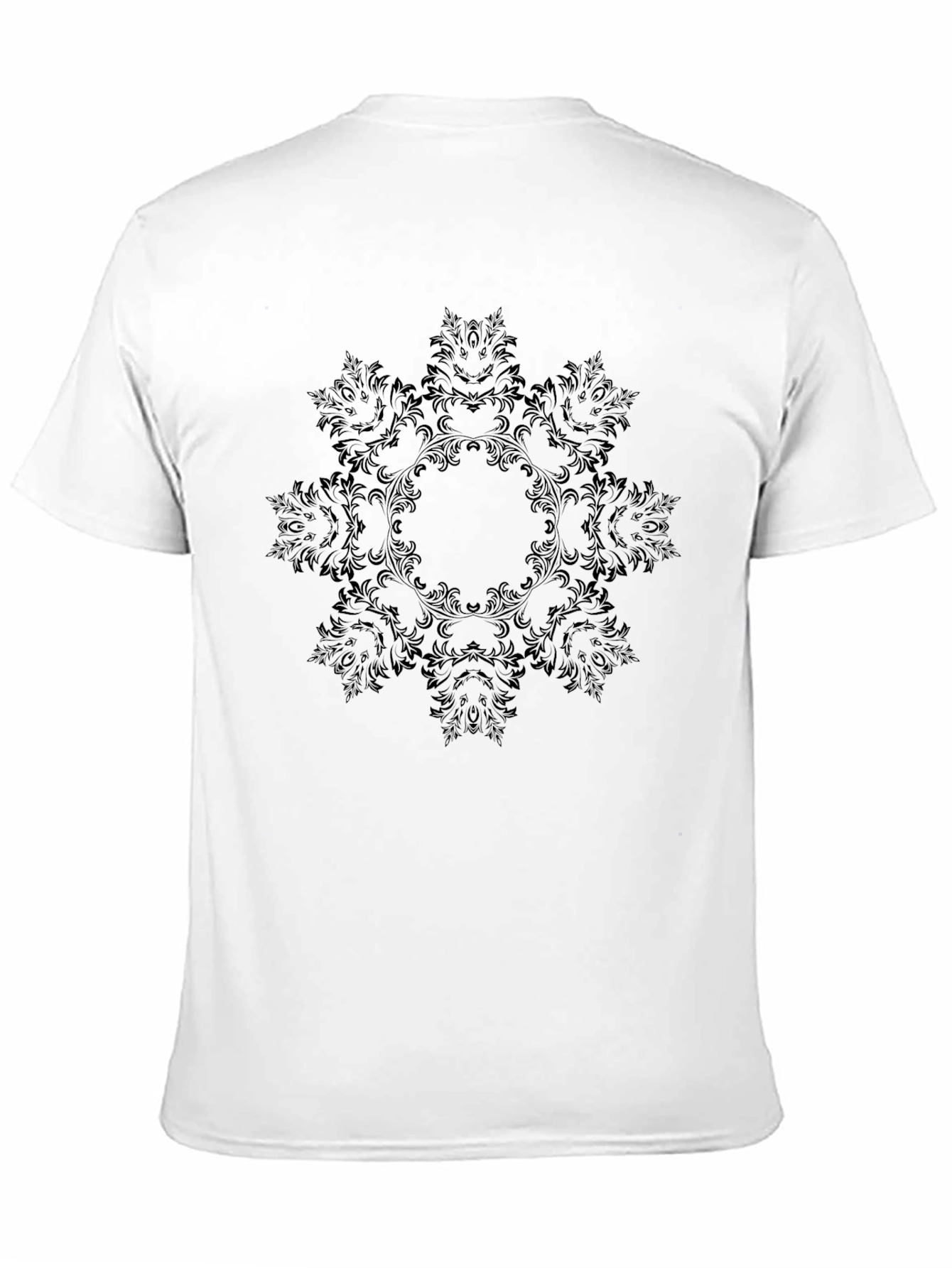 Elegant Black Mandala Graphic Tee