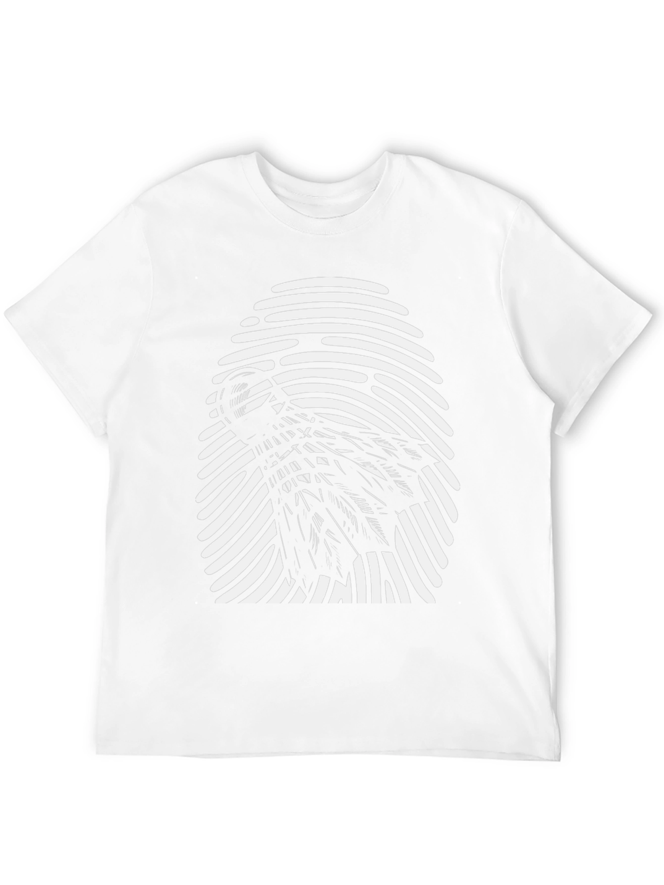 Black Shuttlecock Fingerprint Graphic Tee