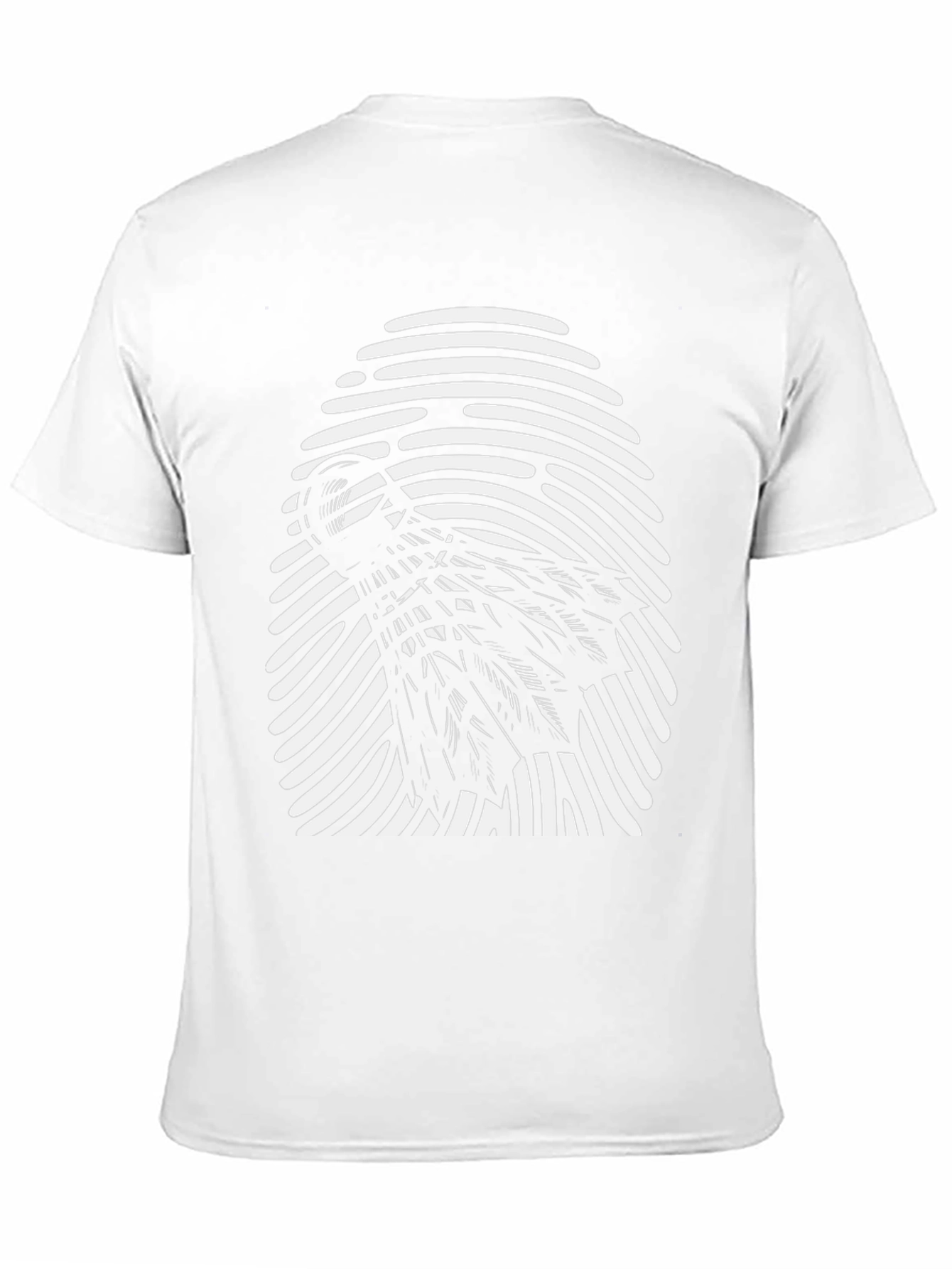Black Shuttlecock Fingerprint Graphic Tee