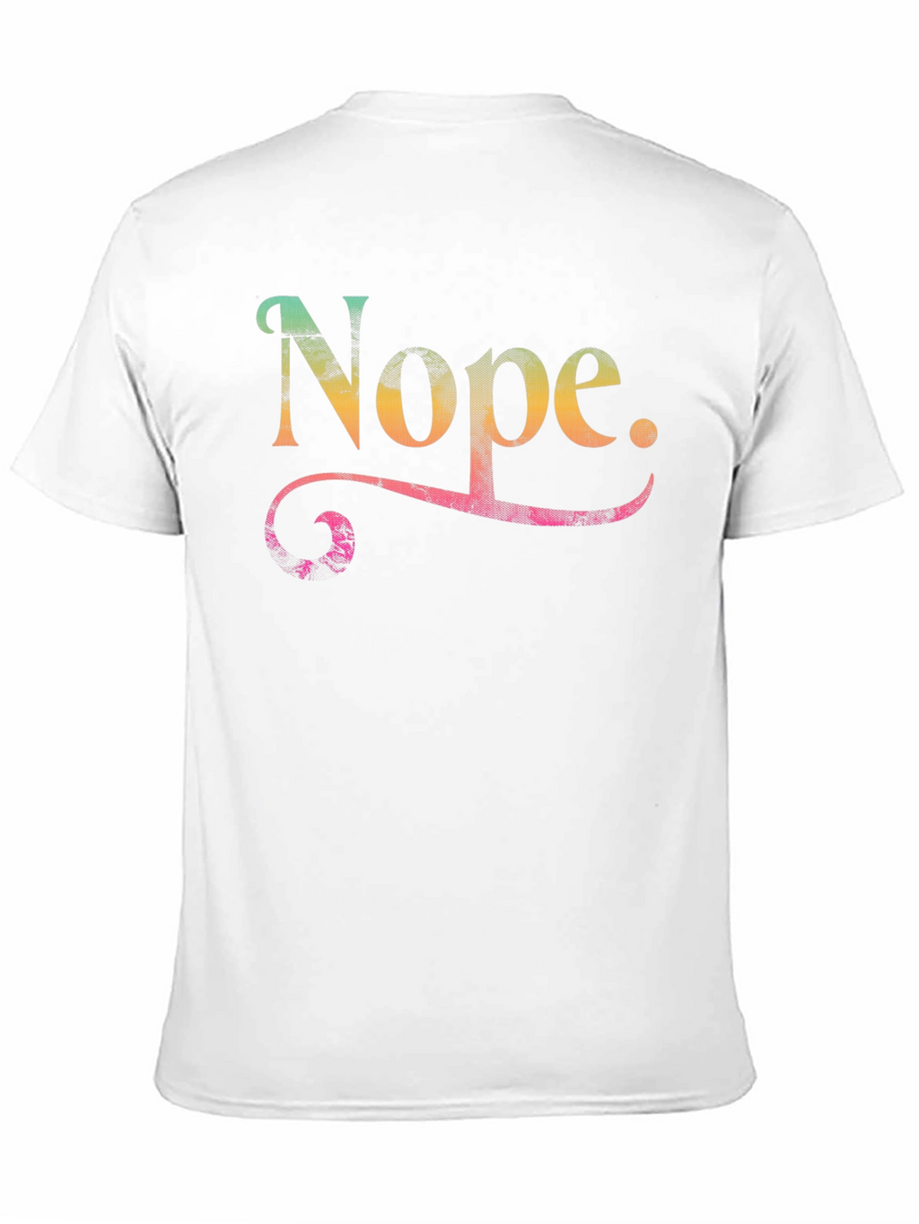Nope Graphic Tee - Mens Crew Neck Black T-Shirt
