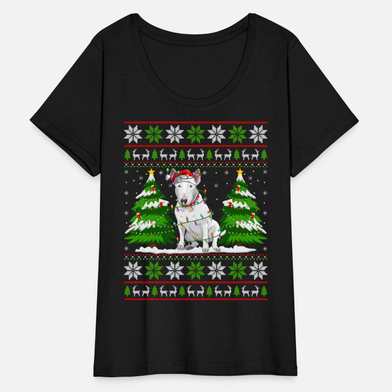 Bull Terrier Dog Christmas Tree Lights