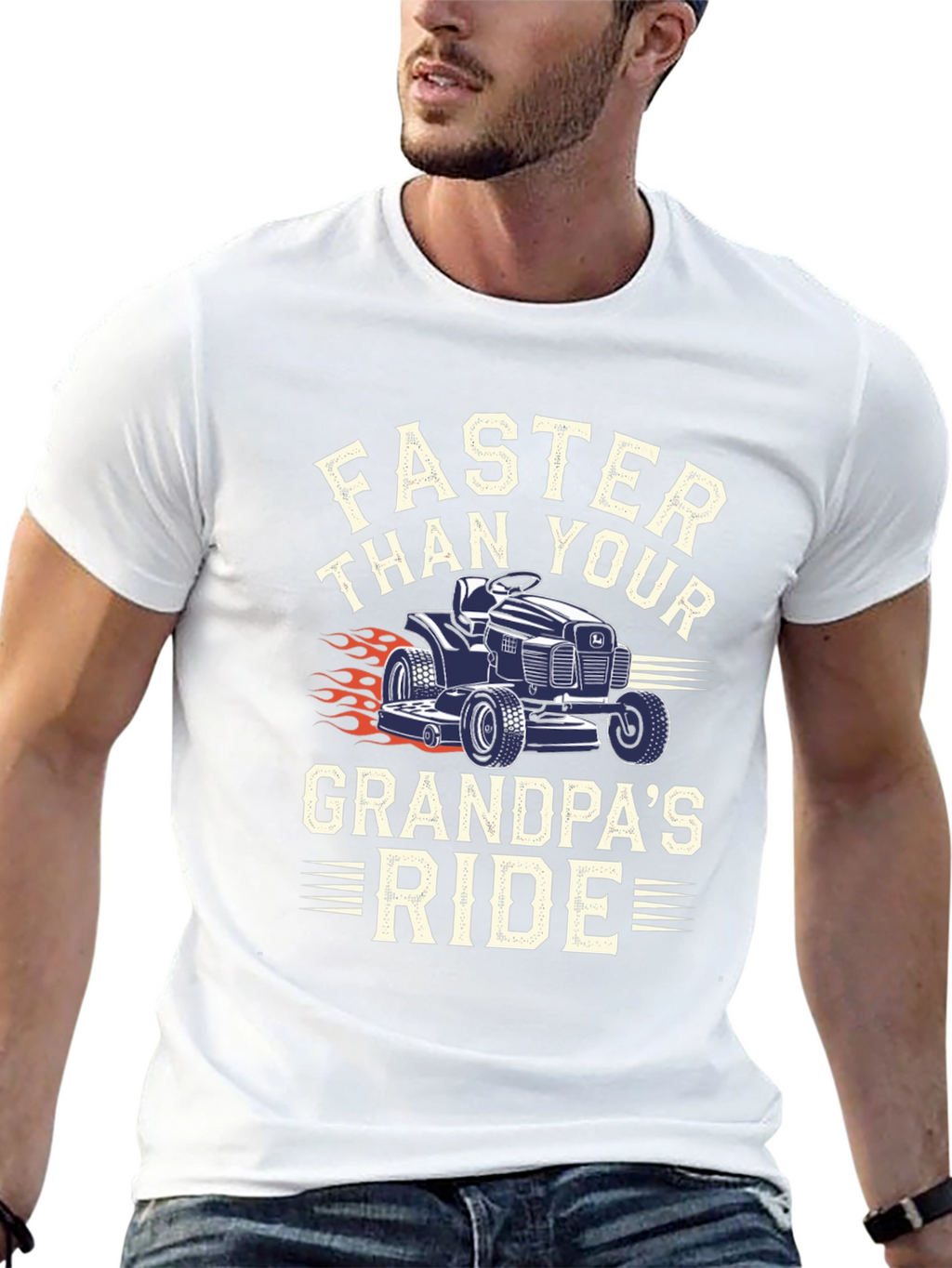 Faster Than Grandpas Ride Graphic Tee
