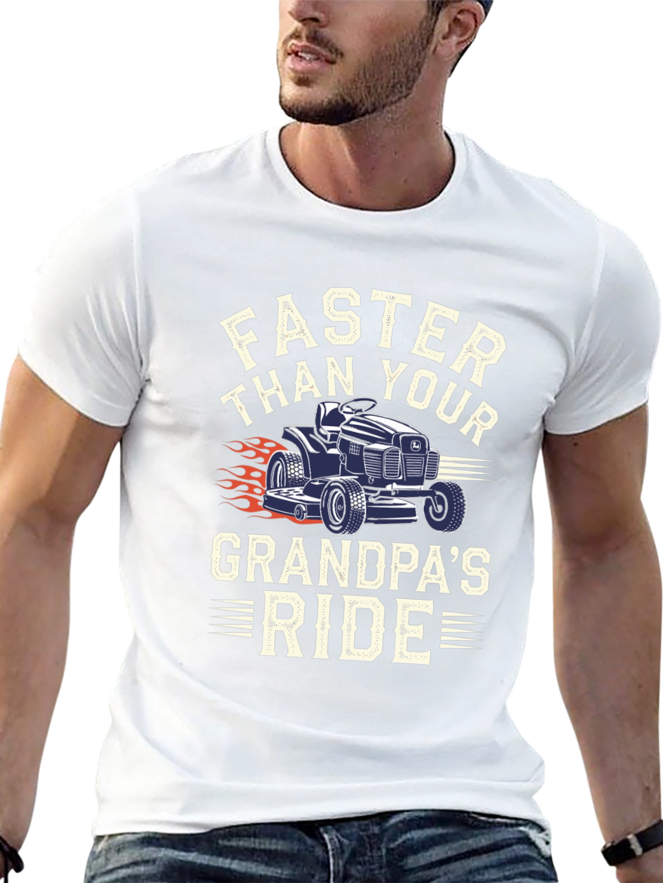 Faster Than Grandpas Ride Graphic Tee