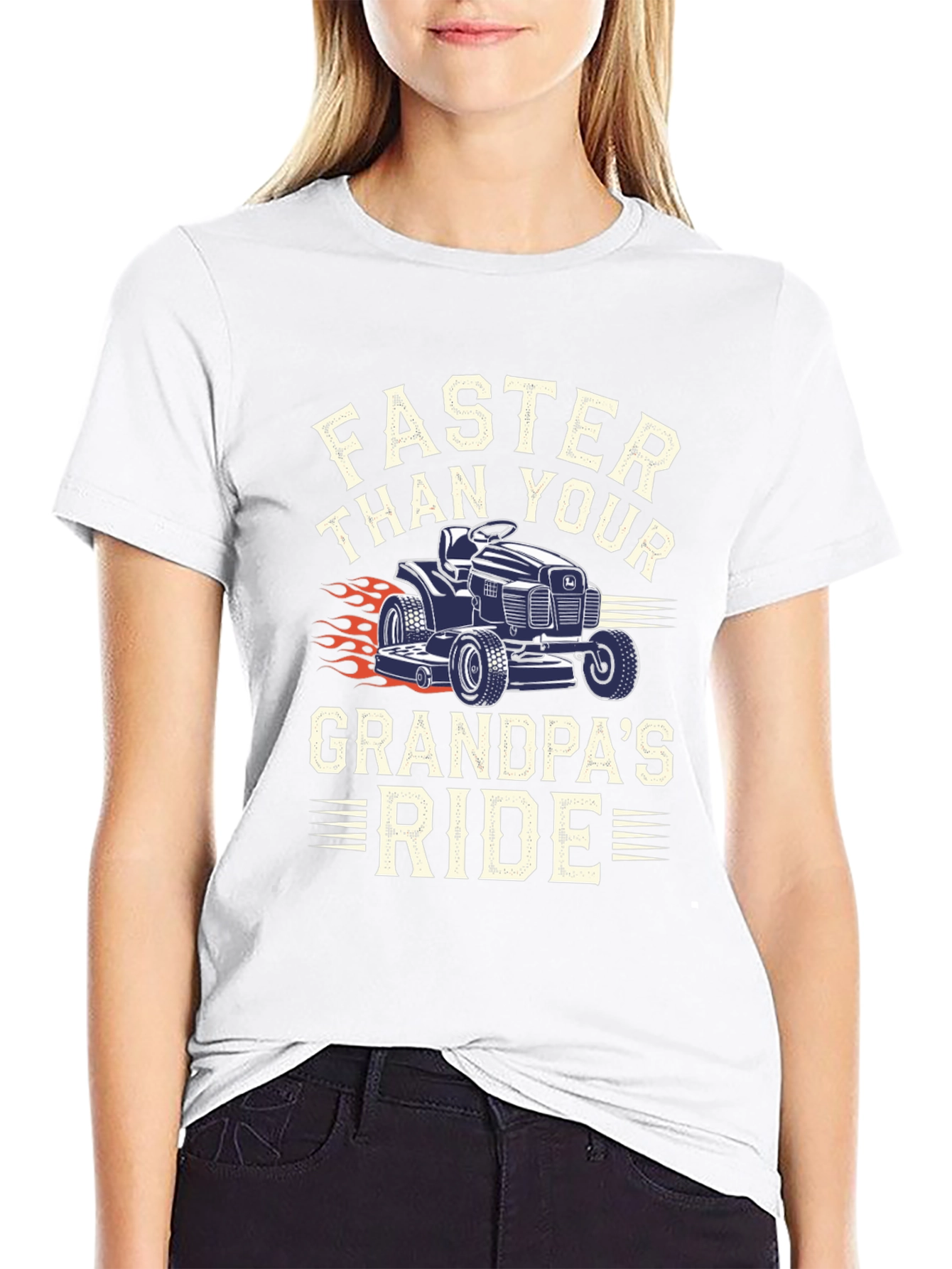 Faster Than Grandpas Ride Graphic Tee