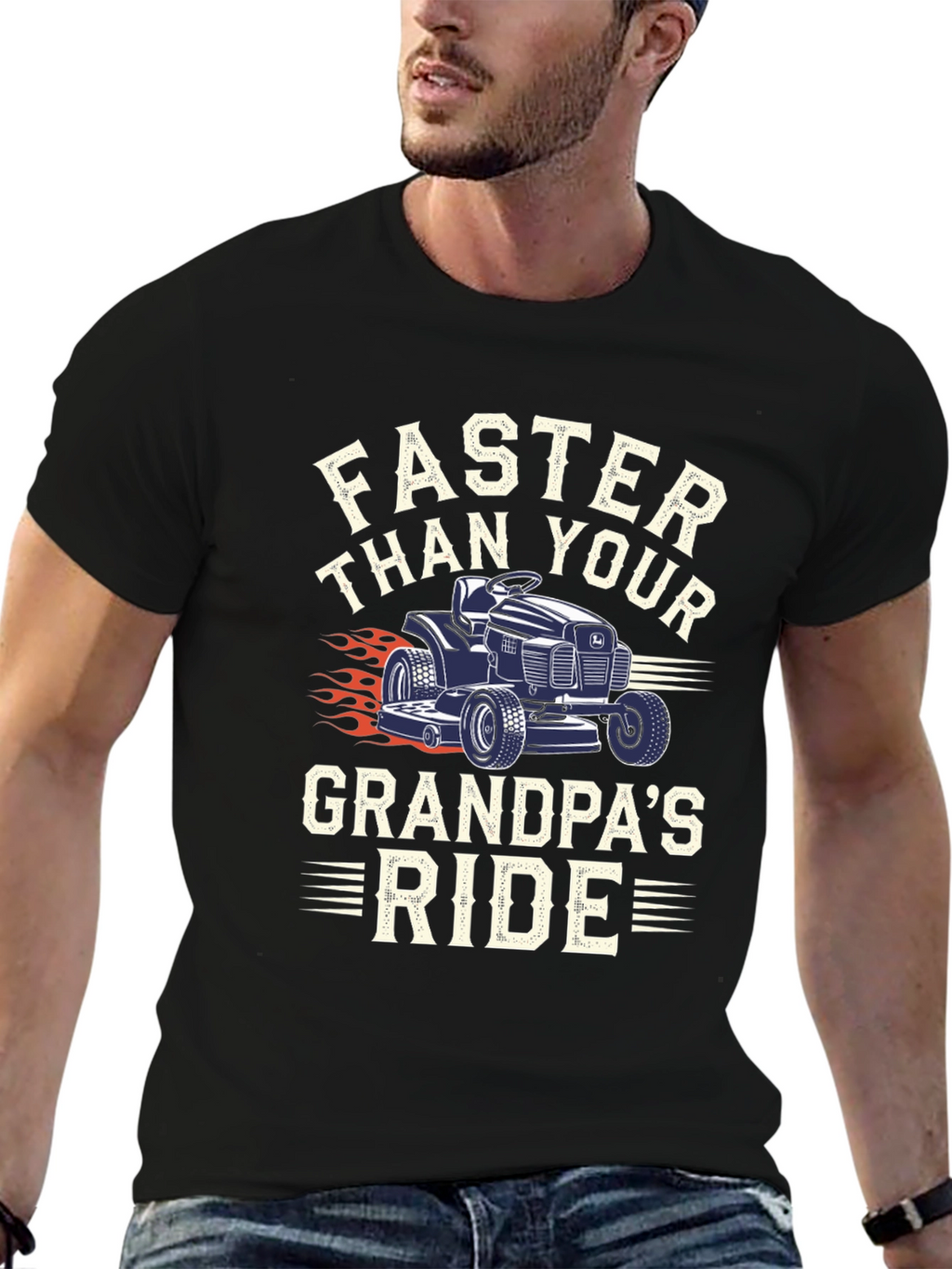 Faster Than Grandpas Ride Graphic Tee