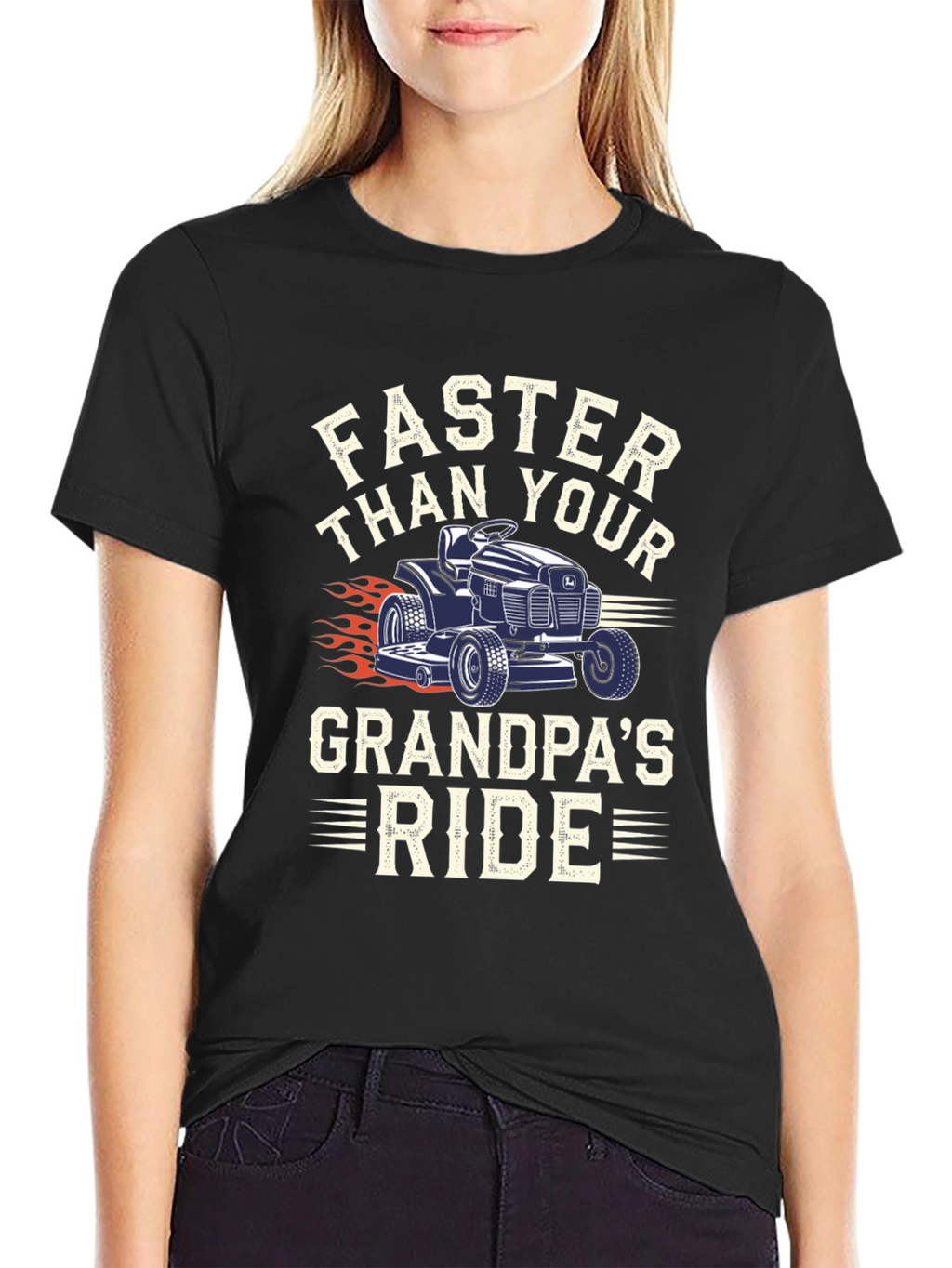 Faster Than Grandpas Ride Graphic Tee