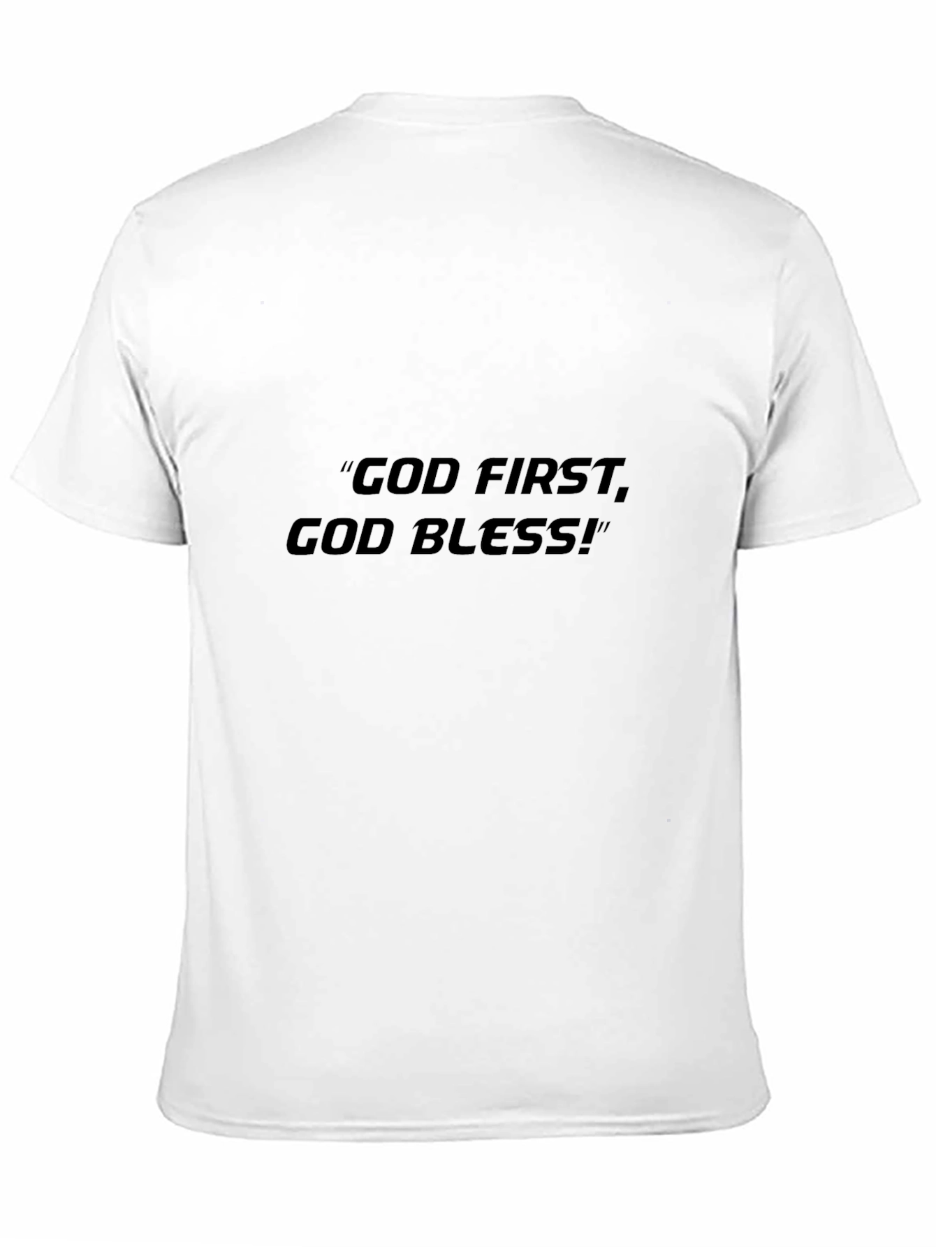 God First God Bless Black T-Shirt