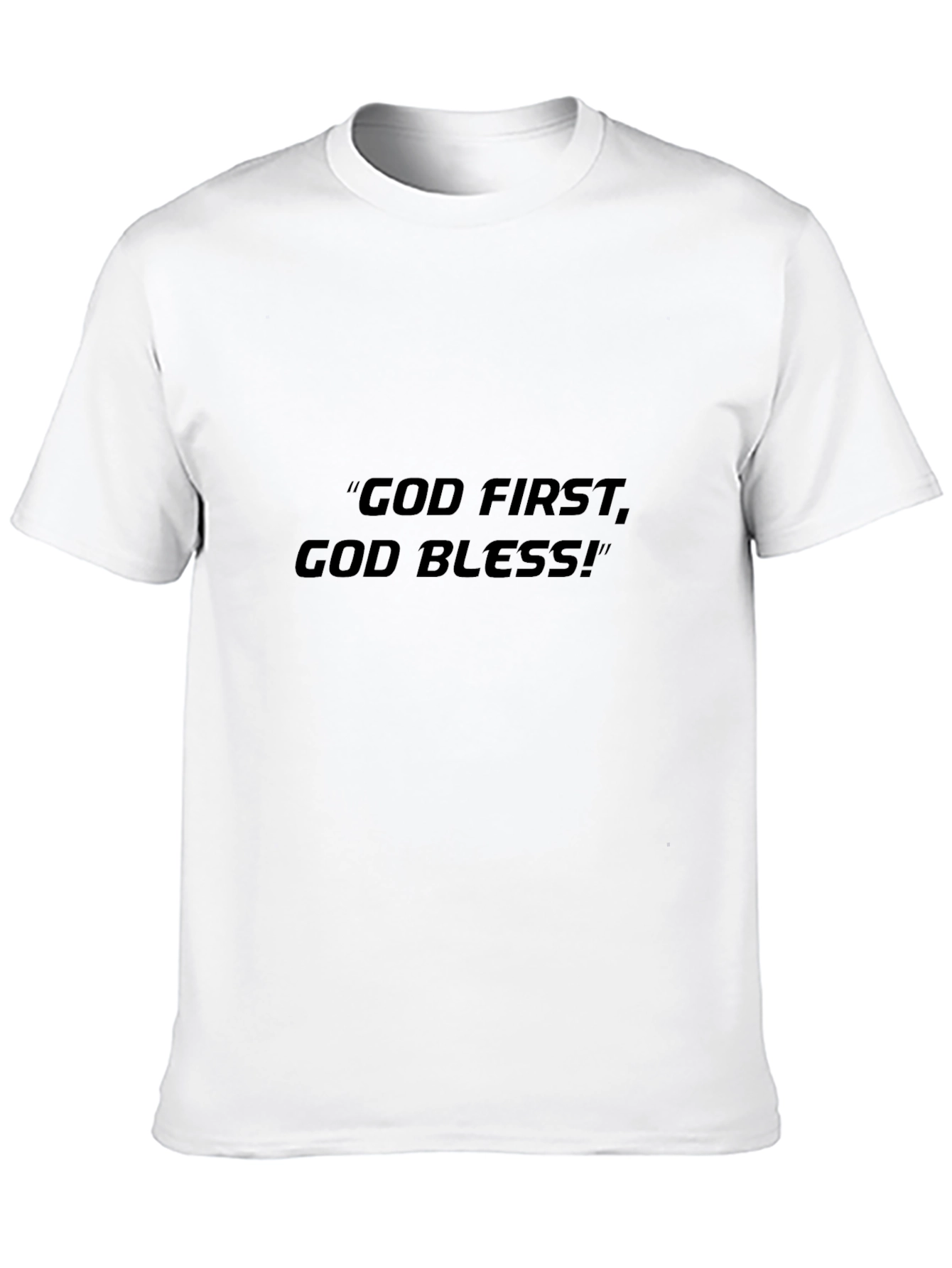 God First God Bless Black T-Shirt